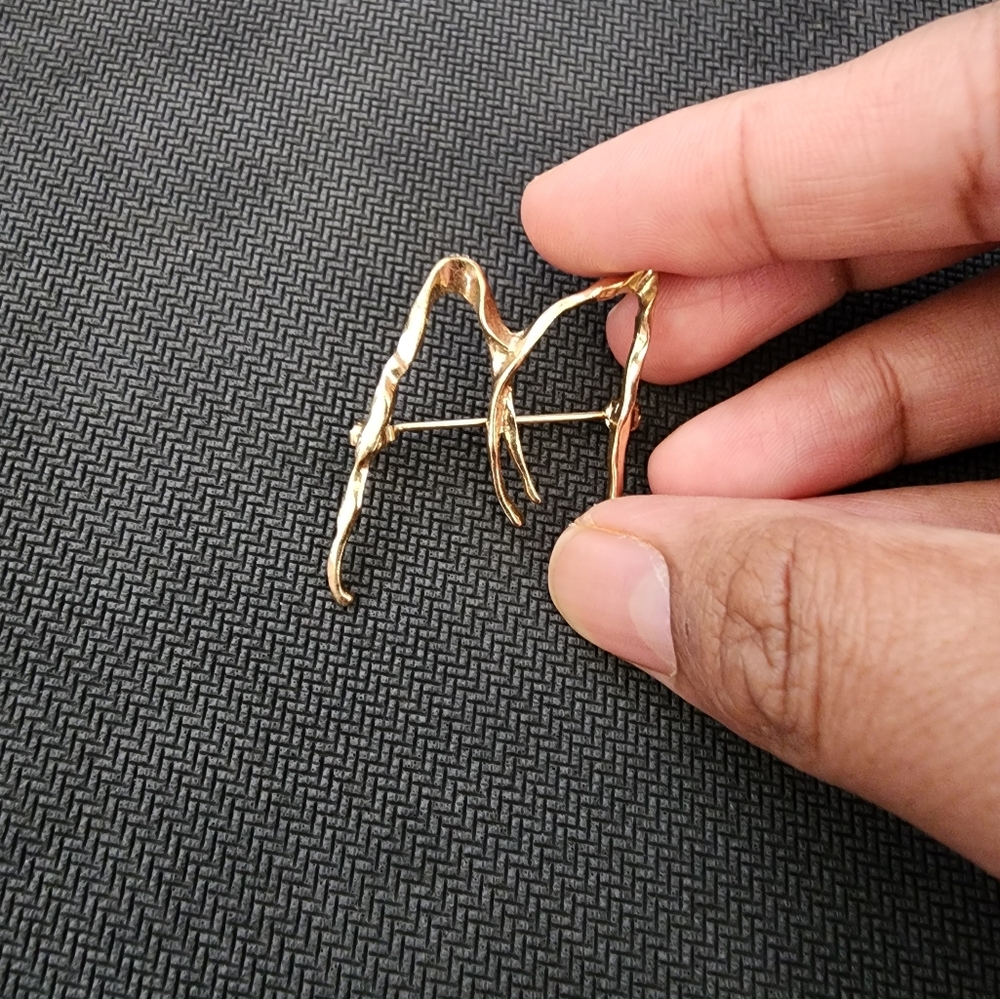 Brooch Letter M